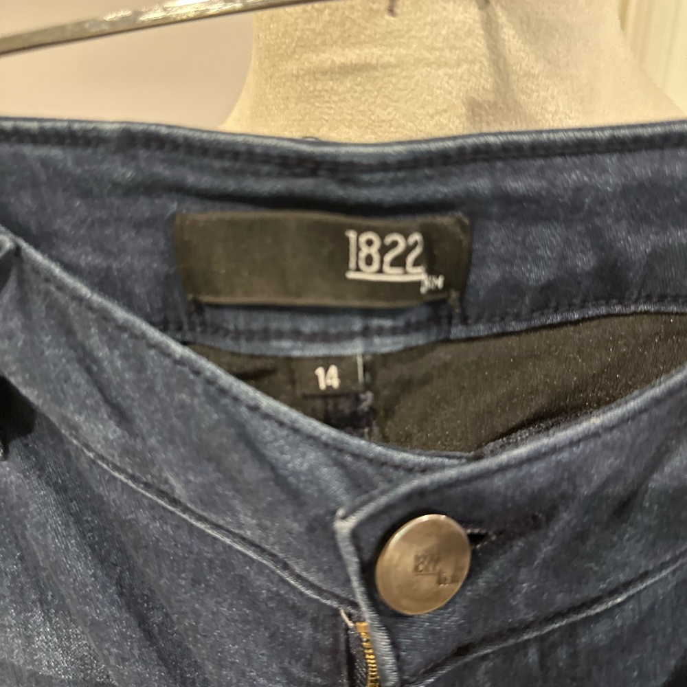 1822 Women's Dark Blue Jeans- Sz 14 - Picture 4 of 6